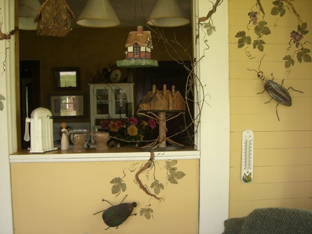View from the Sunroom into the Kitchen
