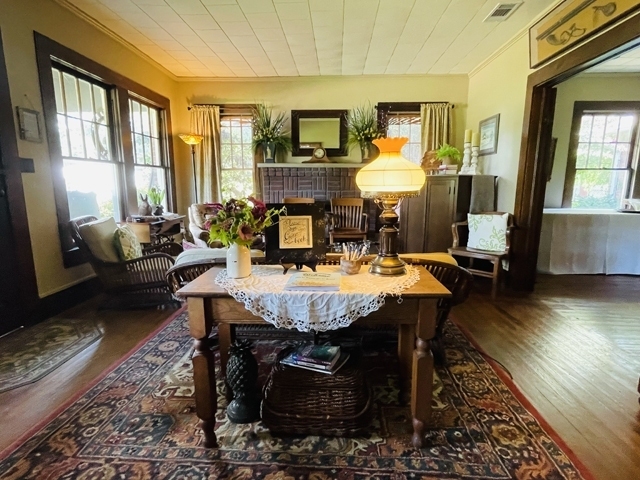 The living room at The Old Place Bed and Breakfast