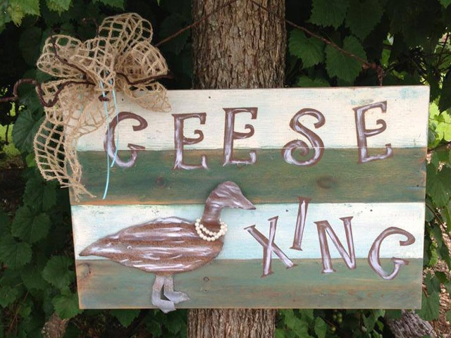 Caution: Geese X'ing