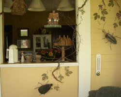 View from the Sunroom into the Kitchen